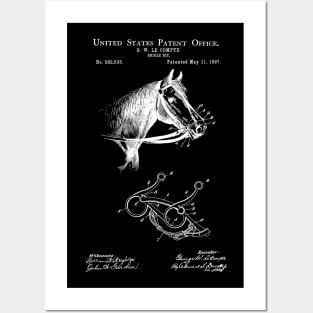 Horse Bridle Patent White Posters and Art